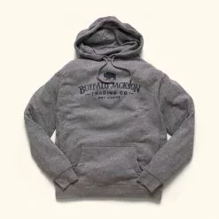Buffalo Jackson Trading Co. Apparel Hooded Sweatshirt | Heather Grey