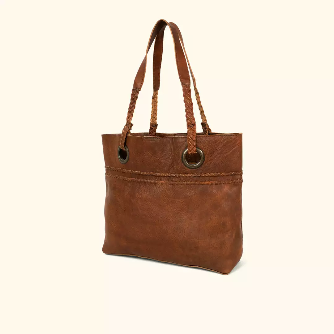Buffalo Jackson Trading Co. Camden Braided Leather Tote | Hickory Leather Totes 4 Buffalo Jackson Trading Co. Camden Braided Leather Tote | Hickory Leather Totes