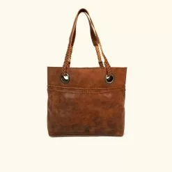 Buffalo Jackson Trading Co. Camden Braided Leather Tote | Hickory Leather Totes