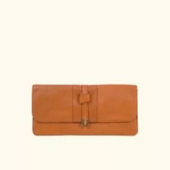 Buffalo Jackson Trading Co. Chelsea Leather Clutch | Honey Brown
