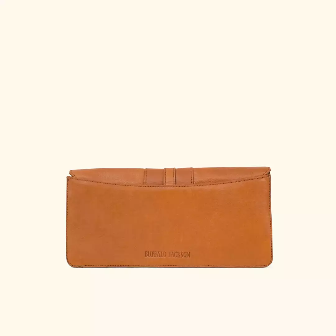Buffalo Jackson Trading Co. Chelsea Leather Clutch | Honey Brown 5 Buffalo Jackson Trading Co. Chelsea Leather Clutch | Honey Brown