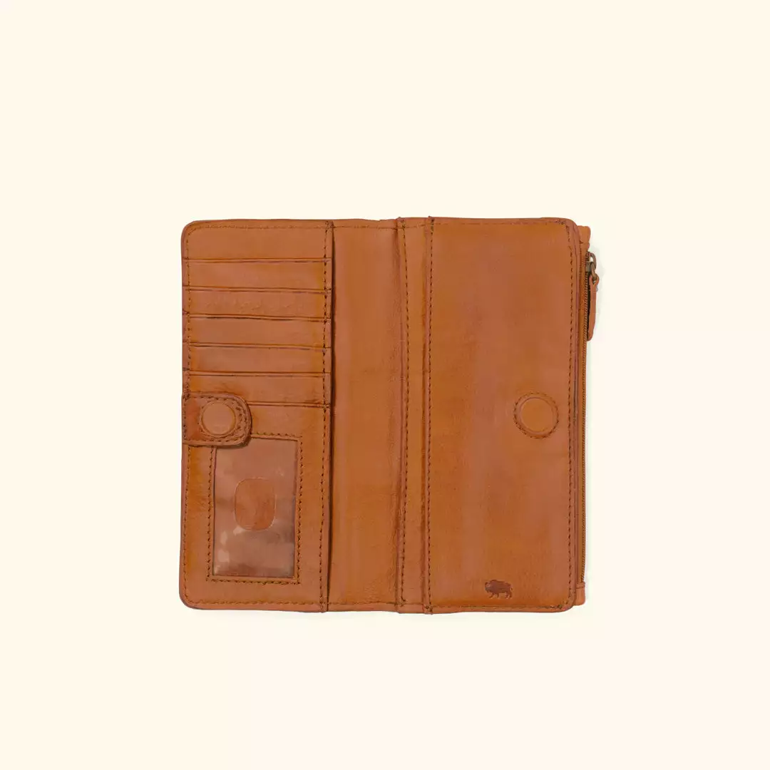 Buffalo Jackson Trading Co. Chelsea Leather Wallet | Honey Brown 4 Buffalo Jackson Trading Co. Chelsea Leather Wallet | Honey Brown