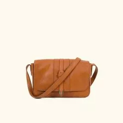 Buffalo Jackson Trading Co. Chelsea Leather Crossbody Purse | Honey Brown