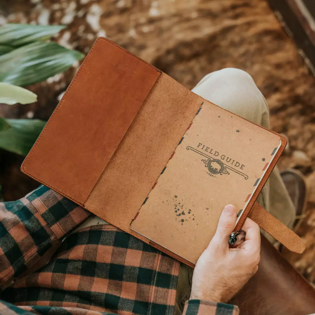 Buffalo Jackson Trading Co. Denver Leather Journal Cover - Large | Autumn Brown 8 Buffalo Jackson Trading Co. Denver Leather Journal Cover - Large | Autumn Brown