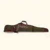 Buffalo Jackson Trading Co. Dakota Waxed Canvas Rifle Case | Green W/ Dark Briar Leather New