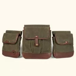Buffalo Jackson Trading Co. New Dakota Shooting Bags | Waxed Canvas And Leather
