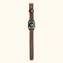 Buffalo Jackson Trading Co. Outlet Dakota Leather Apple Watch Bands | Dark Hazelnut