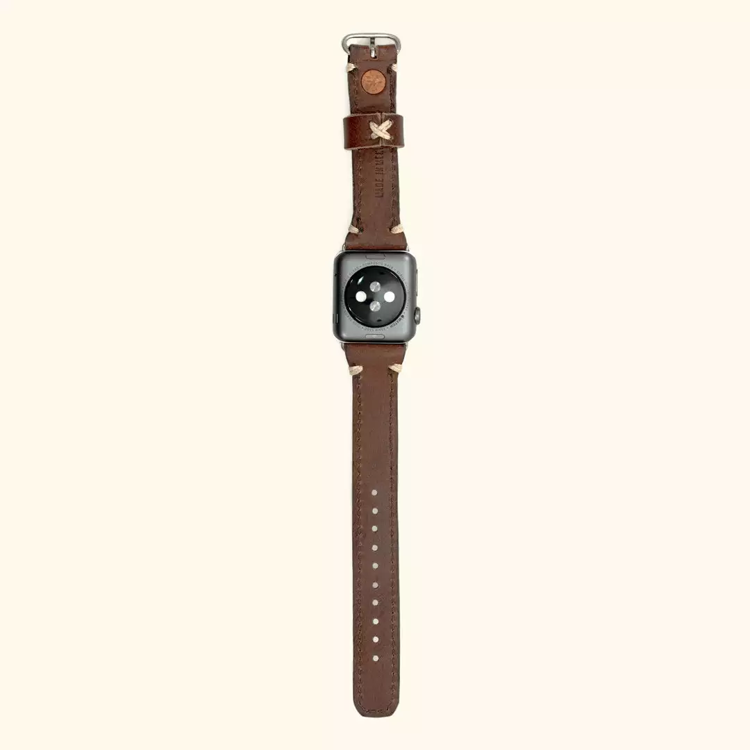 Buffalo Jackson Trading Co. Outlet Dakota Leather Apple Watch Bands | Dark Hazelnut 4 Buffalo Jackson Trading Co. Outlet Dakota Leather Apple Watch Bands | Dark Hazelnut