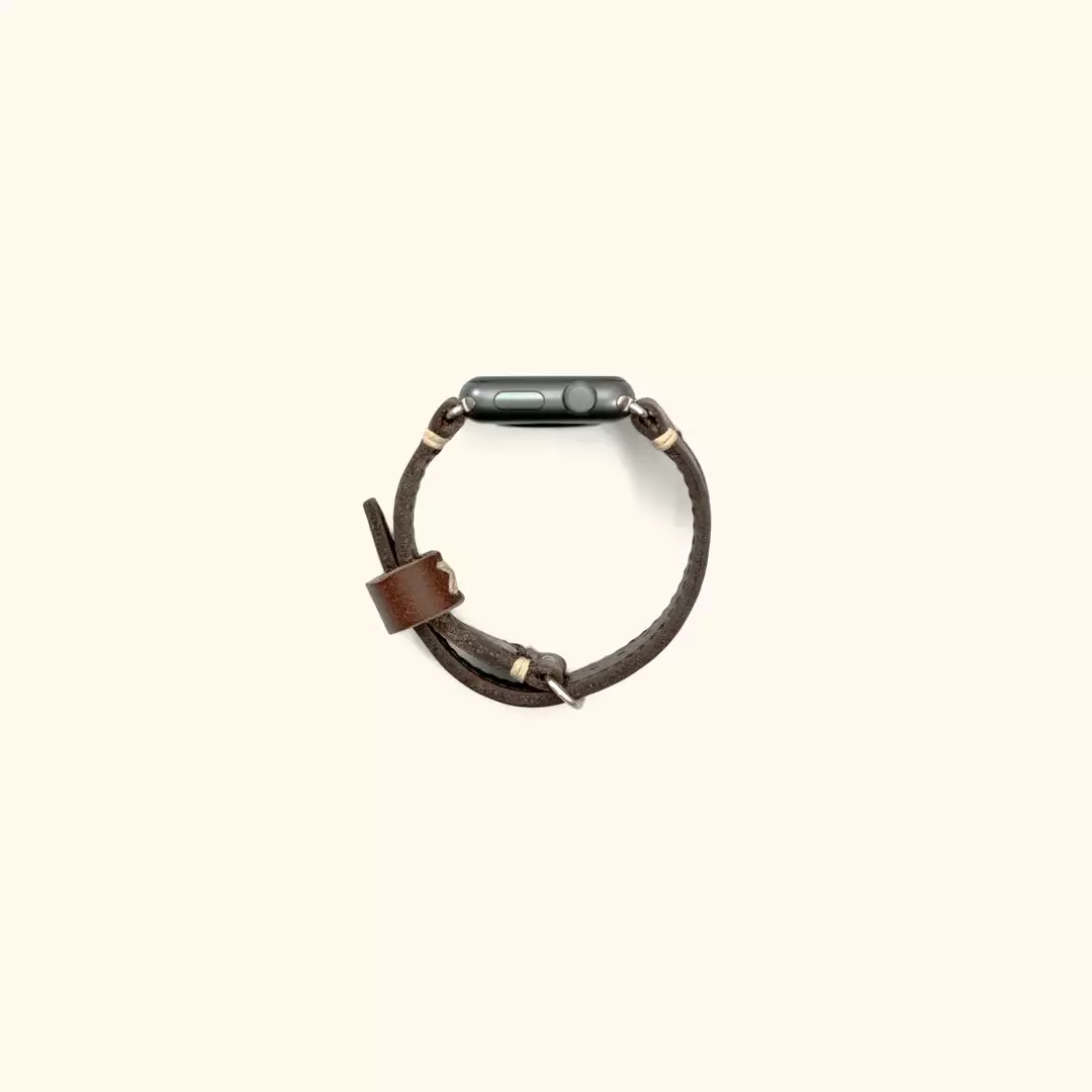 Buffalo Jackson Trading Co. Outlet Dakota Leather Apple Watch Bands | Dark Hazelnut 5 Buffalo Jackson Trading Co. Outlet Dakota Leather Apple Watch Bands | Dark Hazelnut