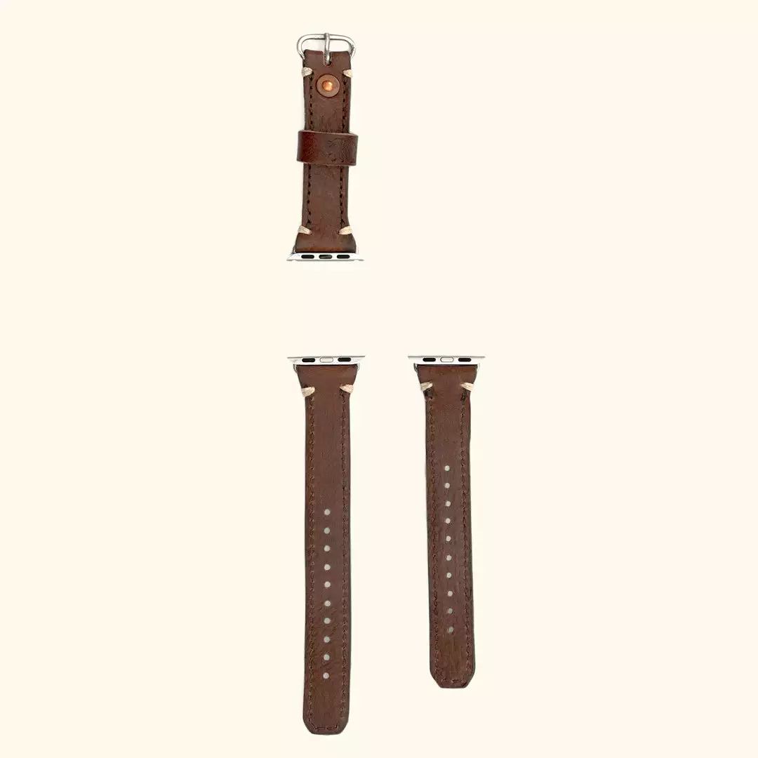 Buffalo Jackson Trading Co. Outlet Dakota Leather Apple Watch Bands | Dark Hazelnut 6 Buffalo Jackson Trading Co. Outlet Dakota Leather Apple Watch Bands | Dark Hazelnut