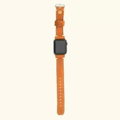 Buffalo Jackson Trading Co. Dakota Leather Apple Watch Bands | Saddle Tan