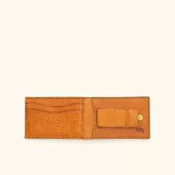 Buffalo Jackson Trading Co. Dakota Leather Bifold - Metal Money Clip Wallet | Saddle Tan 8 Buffalo Jackson Trading Co. Dakota Leather Bifold - Metal Money Clip Wallet | Saddle Tan