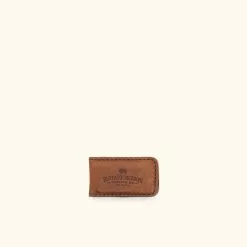 Buffalo Jackson Trading Co. Dakota Leather Magnetic Money Clip | Chestnut Brown