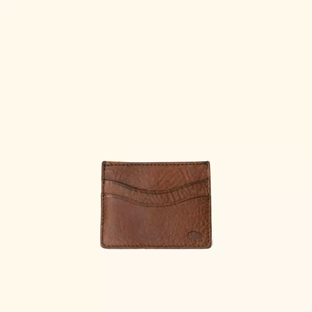 Buffalo Jackson Trading Co. Dakota Vintage Leather Slim ID Wallet | Chestnut Brown 3 Buffalo Jackson Trading Co. Dakota Vintage Leather Slim ID Wallet | Chestnut Brown