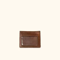 Buffalo Jackson Trading Co. Dakota Vintage Leather Slim ID Wallet | Chestnut Brown
