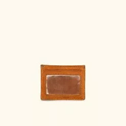 Buffalo Jackson Trading Co. Dakota Leather Vintage Slim ID Wallet | Saddle Tan