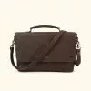 Buffalo Jackson Trading Co. Best Sellers Denver Leather Laptop Messenger Bag | Dark Briar