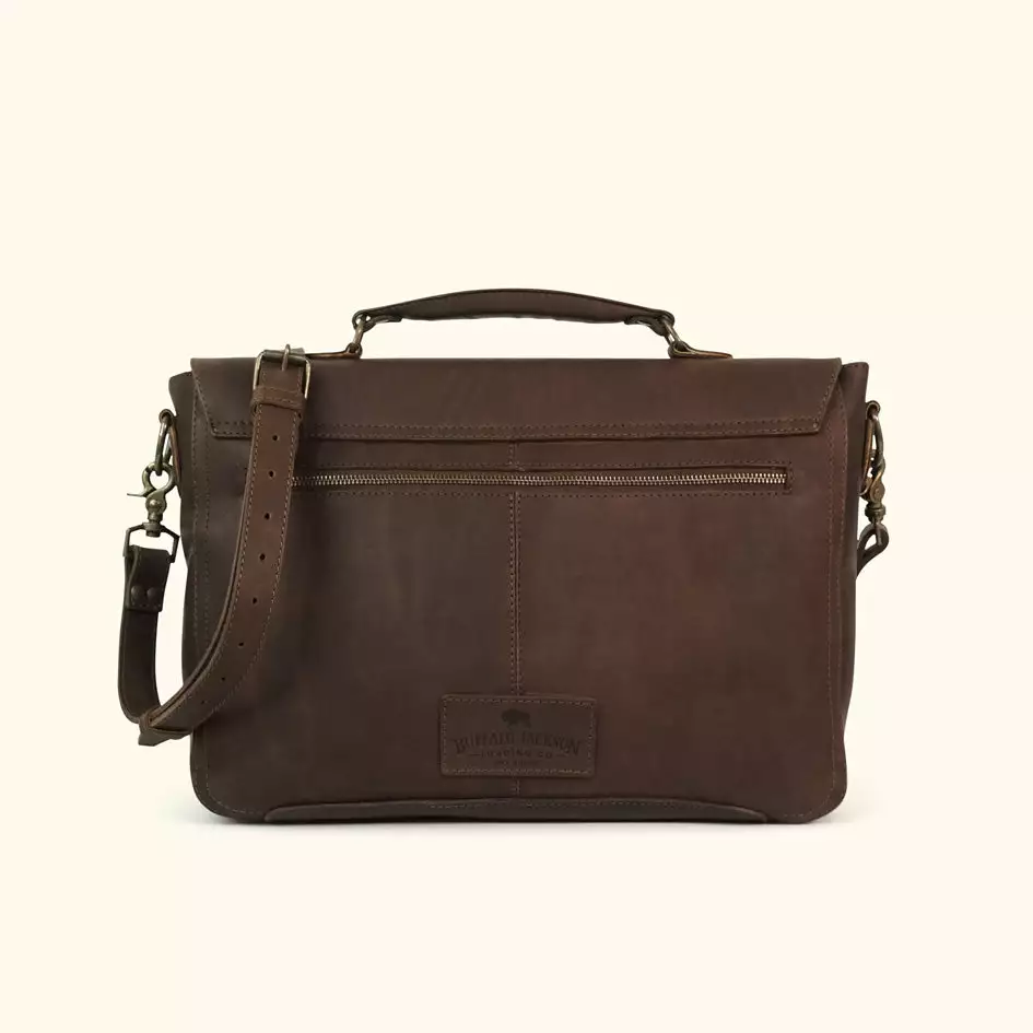 Buffalo Jackson Trading Co. Best Sellers Denver Leather Laptop Messenger Bag | Dark Briar 7 Buffalo Jackson Trading Co. Best Sellers Denver Leather Laptop Messenger Bag | Dark Briar