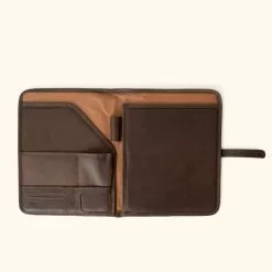 Buffalo Jackson Trading Co. Denver Leather Travel Padfolio | Dark Briar 7 Buffalo Jackson Trading Co. Denver Leather Travel Padfolio | Dark Briar