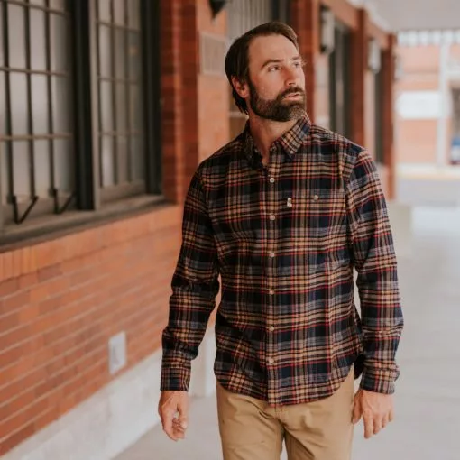 Buffalo Jackson Trading Co. Fairbanks Flannel Shirt | Ember Sky 8 Buffalo Jackson Trading Co. Fairbanks Flannel Shirt | Ember Sky