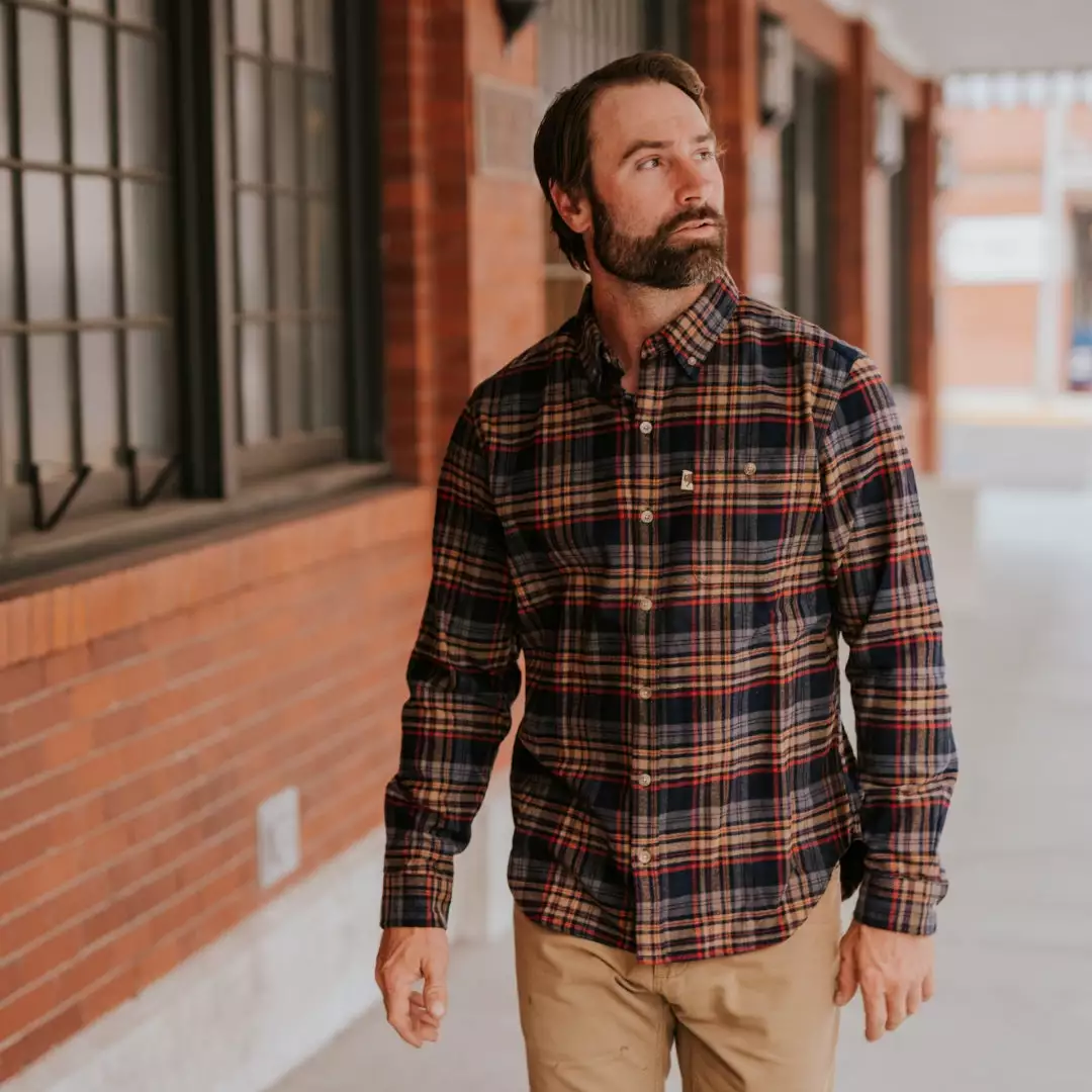 Buffalo Jackson Trading Co. Fairbanks Flannel Shirt | Ember Sky 3 Buffalo Jackson Trading Co. Fairbanks Flannel Shirt | Ember Sky