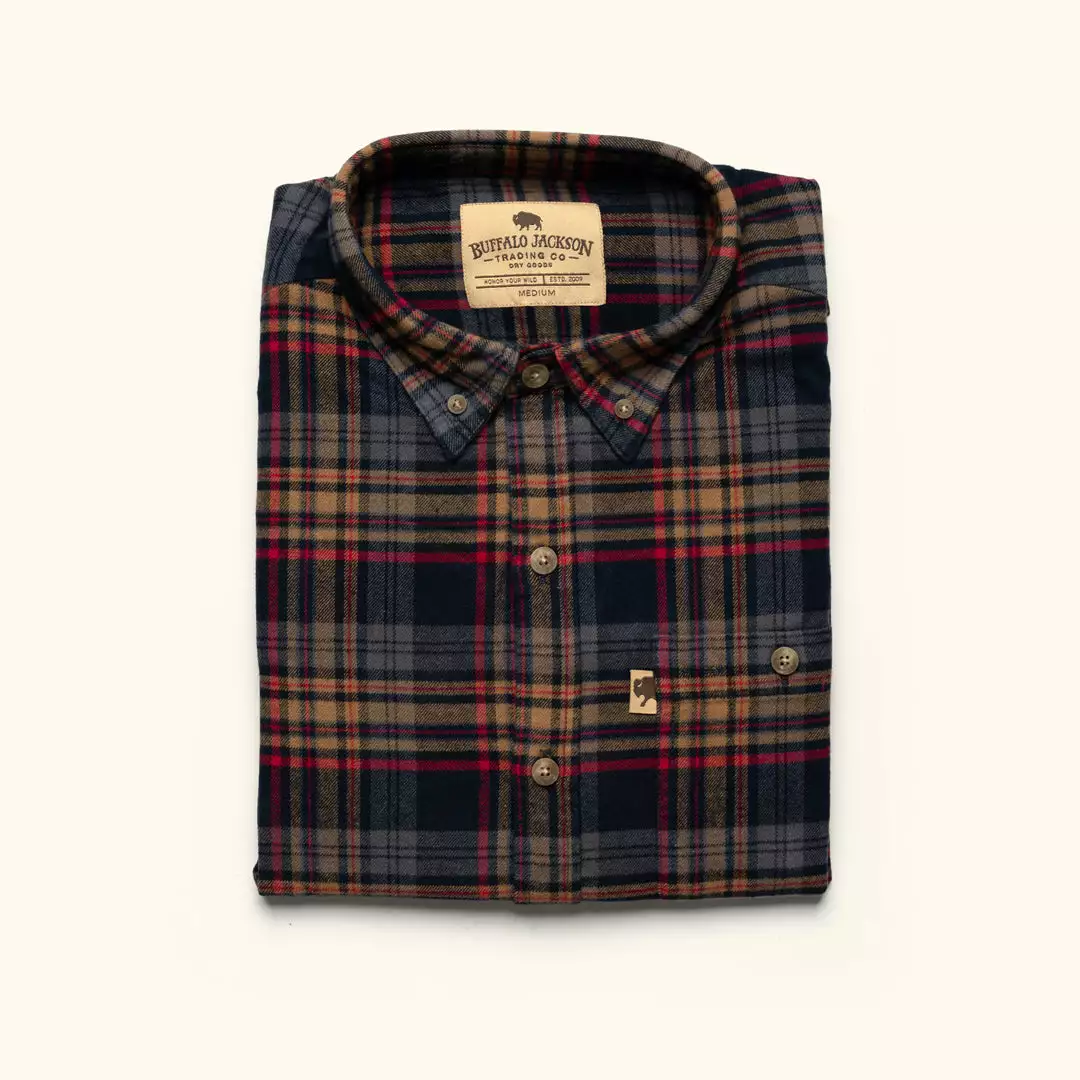 Buffalo Jackson Trading Co. Fairbanks Flannel Shirt | Ember Sky 5 Buffalo Jackson Trading Co. Fairbanks Flannel Shirt | Ember Sky