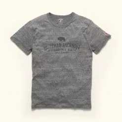 Buffalo Jackson Trading Co. Graphic Logo Tee | Heather Gray