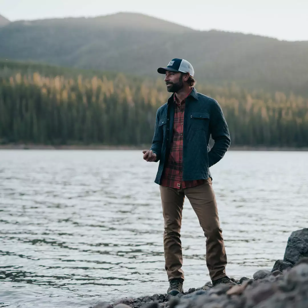 Buffalo Jackson Trading Co. Apparel Huntington Quilted Shirt Jac | Charcoal 4 Buffalo Jackson Trading Co. Apparel Huntington Quilted Shirt Jac | Charcoal