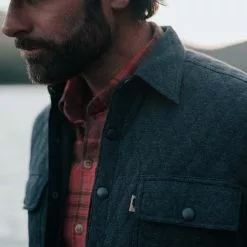Buffalo Jackson Trading Co. Apparel Huntington Quilted Shirt Jac | Charcoal 8 Buffalo Jackson Trading Co. Apparel Huntington Quilted Shirt Jac | Charcoal