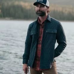 Buffalo Jackson Trading Co. Apparel Huntington Quilted Shirt Jac | Charcoal 9 Buffalo Jackson Trading Co. Apparel Huntington Quilted Shirt Jac | Charcoal