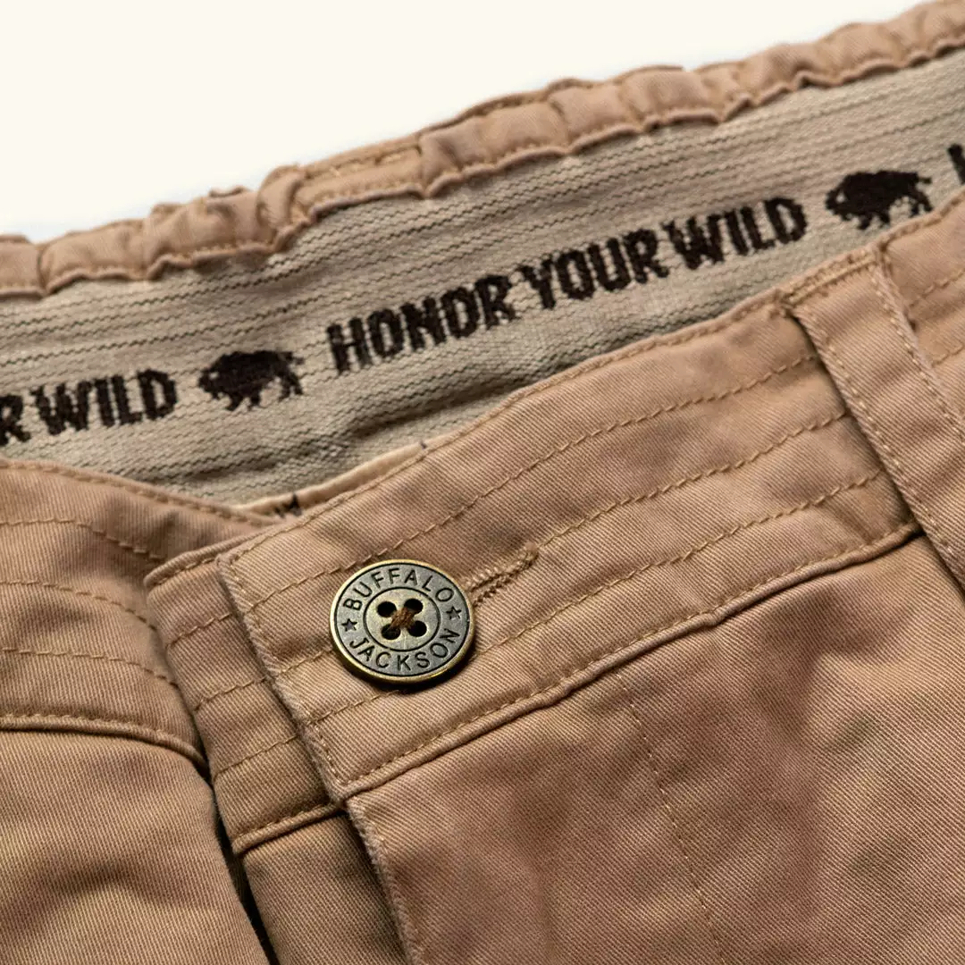 Buffalo Jackson Trading Co. Apparel Lobo Explorer Shorts | Khaki 4 Buffalo Jackson Trading Co. Apparel Lobo Explorer Shorts | Khaki