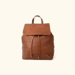 Buffalo Jackson Elegant Store 27 Buffalo Jackson Trading Co. Madison Leather Backpack | Saddle Tan Leather Backpacks