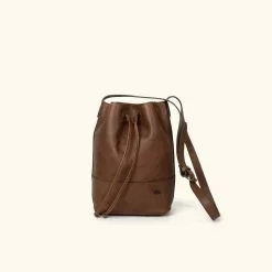 Buffalo Jackson Trading Co. Madison Leather Bucket Bag | Dark Hazelnut