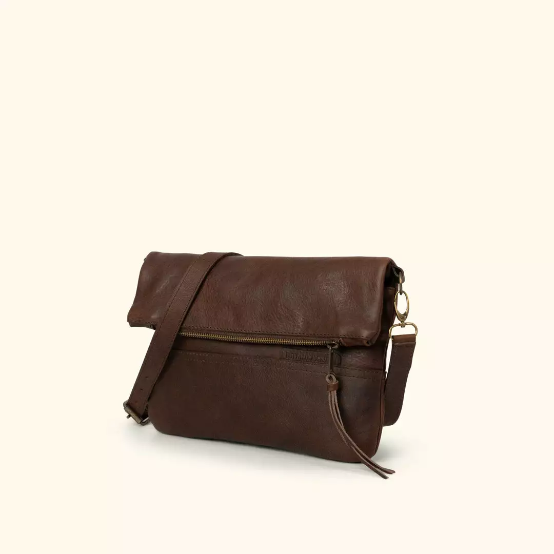 Buffalo Jackson Trading Co. Madison Leather Crossbody Foldover Clutch | Dark Hazelnut 4 Buffalo Jackson Trading Co. Madison Leather Crossbody Foldover Clutch | Dark Hazelnut