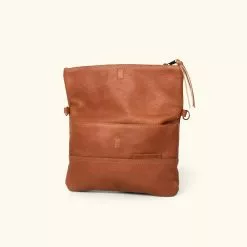 Buffalo Jackson Trading Co. Madison Leather Crossbody Foldover Clutch | Saddle Tan