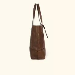 Buffalo Jackson Trading Co. Madison Leather Tote Bag | Dark Hazelnut Leather Totes
