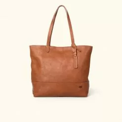 Buffalo Jackson Elegant Store 21 Buffalo Jackson Trading Co. Madison Leather Tote Bag | Saddle Tan Leather Totes