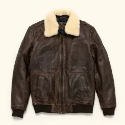 Buffalo Jackson Trading Co. Ranger Leather Bomber Jacket | Distressed Brown 21 Buffalo Jackson Trading Co. Ranger Leather Bomber Jacket | Distressed Brown