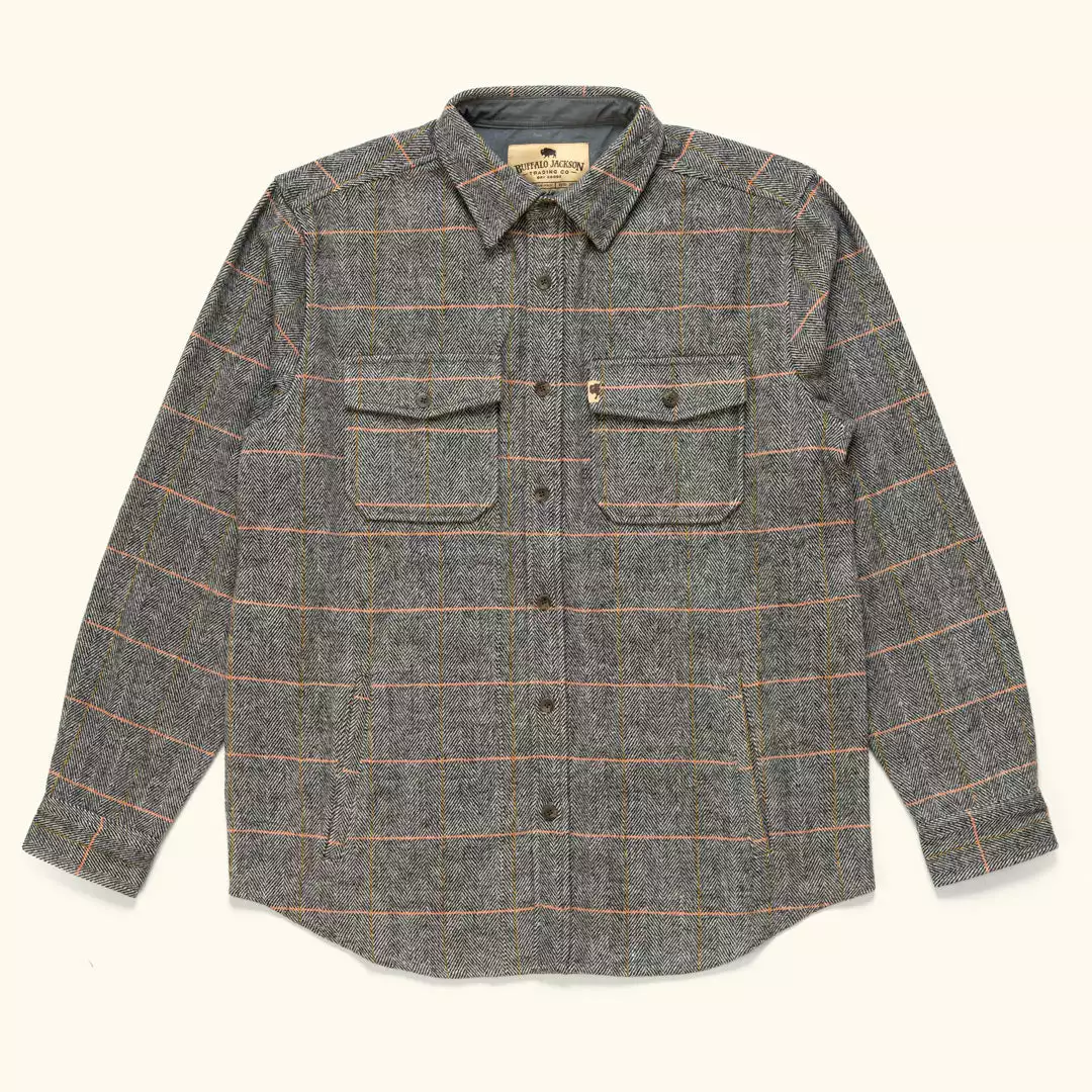 Buffalo Jackson Trading Co. Riverton Wool Shirt Jac | Stone Grey Apparel 4 Buffalo Jackson Trading Co. Riverton Wool Shirt Jac | Stone Grey Apparel