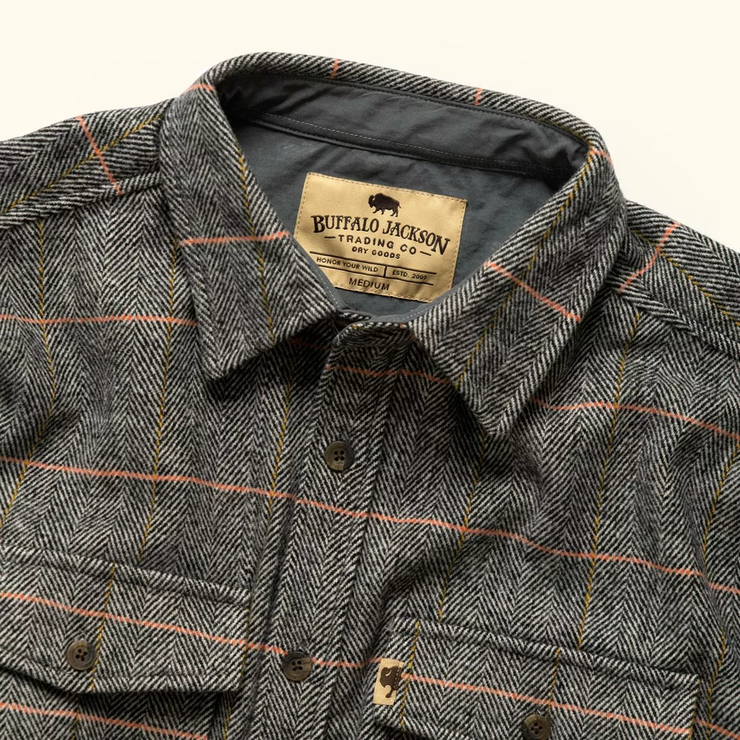 Buffalo Jackson Trading Co. Riverton Wool Shirt Jac | Stone Grey Apparel 6 Buffalo Jackson Trading Co. Riverton Wool Shirt Jac | Stone Grey Apparel
