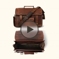 Buffalo Jackson Trading Co. Roosevelt Buffalo Leather Briefcase Bag | Dark Oak Best Sellers 18 Buffalo Jackson Trading Co. Roosevelt Buffalo Leather Briefcase Bag | Dark Oak Best Sellers