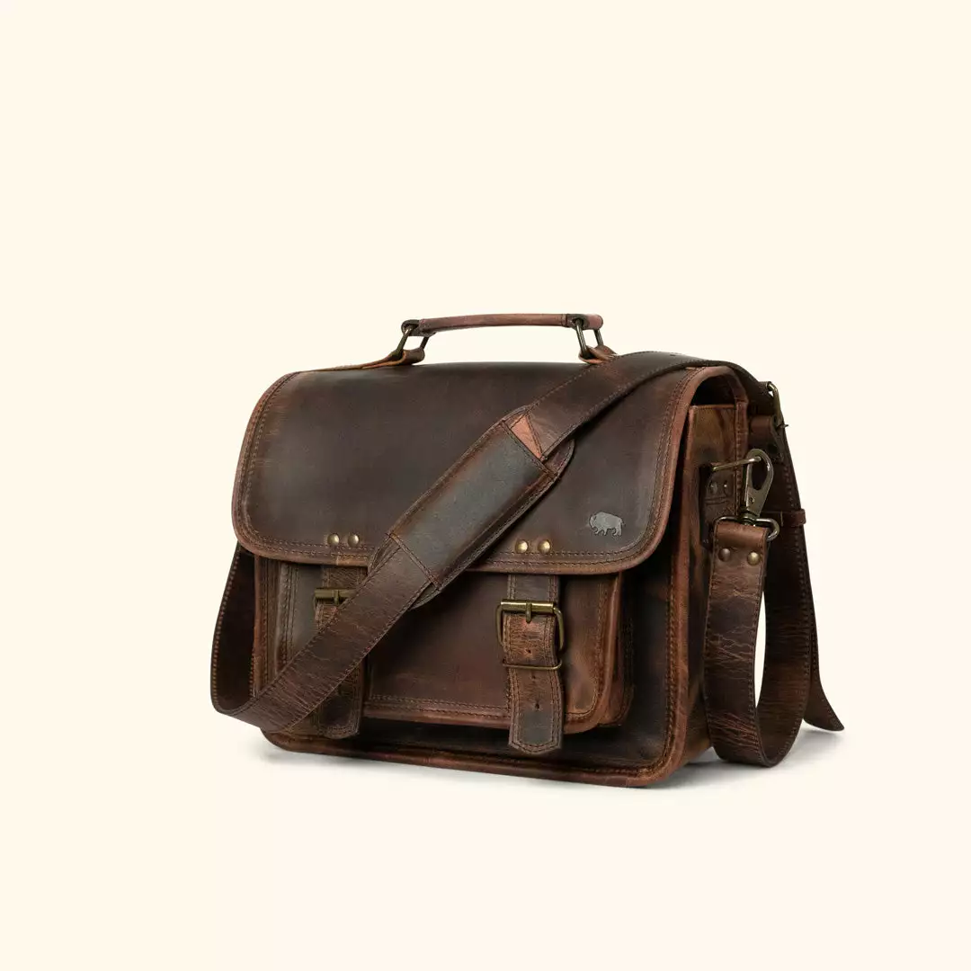 Buffalo Jackson Trading Co. Leather Camera Bags Roosevelt Buffalo Leather Camera Bag | Dark Oak 4 Buffalo Jackson Trading Co. Leather Camera Bags Roosevelt Buffalo Leather Camera Bag | Dark Oak