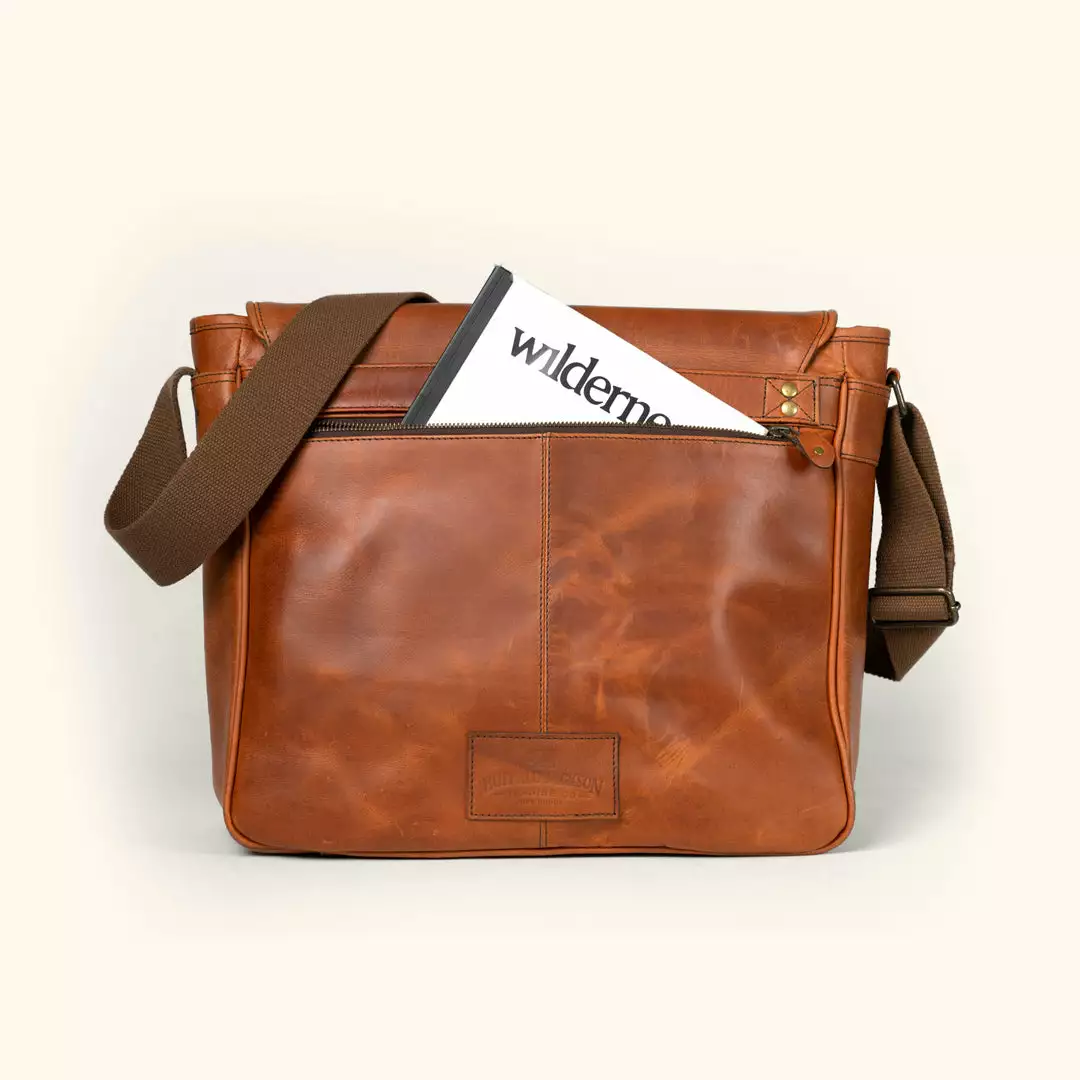 Buffalo Jackson Trading Co. Roosevelt Buffalo Leather Satchel Messenger Bag | Amber Brown New 6 Buffalo Jackson Trading Co. Roosevelt Buffalo Leather Satchel Messenger Bag | Amber Brown New