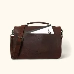 Buffalo Jackson Trading Co. Leather Briefcases Ryder Reserve Bison Leather Briefcase | Brown 17 Buffalo Jackson Trading Co. Leather Briefcases Ryder Reserve Bison Leather Briefcase | Brown