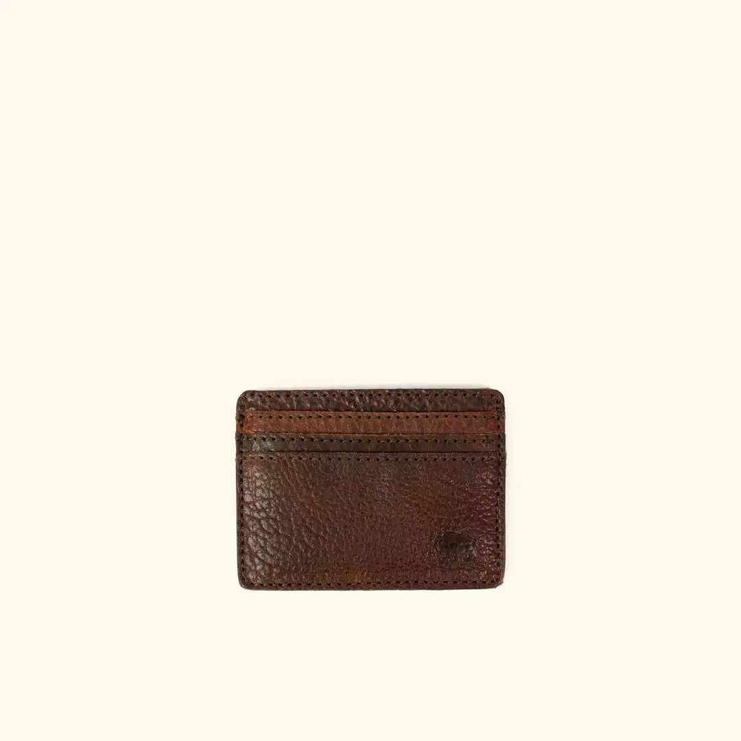Buffalo Jackson Trading Co. Ryder Reserve Bison Leather Slim ID Wallet | Brown 3 Buffalo Jackson Trading Co. Ryder Reserve Bison Leather Slim ID Wallet | Brown