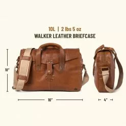 Buffalo Jackson Trading Co. Walker Leather Briefcase Bag | Rustic Tan 13 Buffalo Jackson Trading Co. Walker Leather Briefcase Bag | Rustic Tan