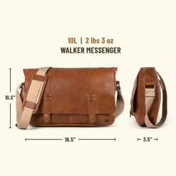 Buffalo Jackson Trading Co. Leather Messenger Bags Walker Leather Messenger Bag | Rustic Tan 15 Buffalo Jackson Trading Co. Leather Messenger Bags Walker Leather Messenger Bag | Rustic Tan