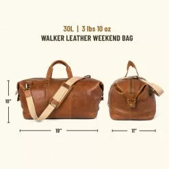 Buffalo Jackson Trading Co. Walker Leather Weekend Bag | Rustic Tan 17 Buffalo Jackson Trading Co. Walker Leather Weekend Bag | Rustic Tan