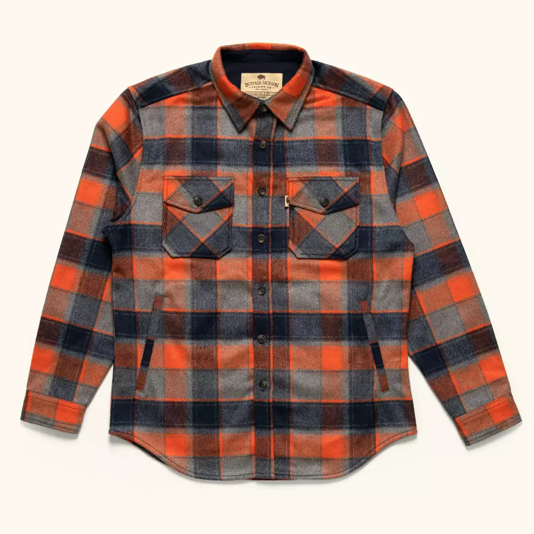 Buffalo Jackson Trading Co. Apparel Yukon Wool Shirt Jac | Midnight Fire 4 Buffalo Jackson Trading Co. Apparel Yukon Wool Shirt Jac | Midnight Fire