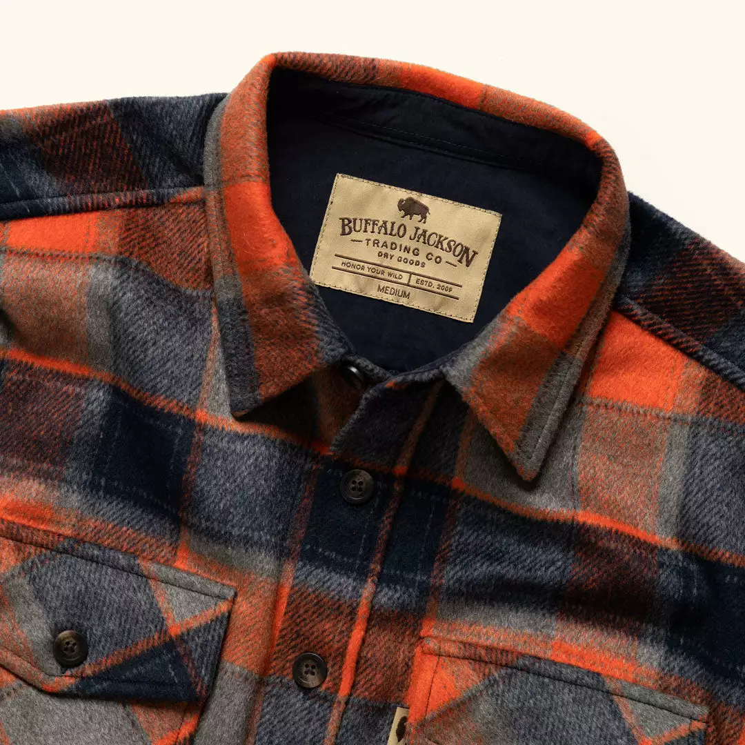 Buffalo Jackson Trading Co. Apparel Yukon Wool Shirt Jac | Midnight Fire 6 Buffalo Jackson Trading Co. Apparel Yukon Wool Shirt Jac | Midnight Fire